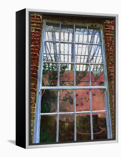 The orangery window, 2012,-Helen White-Framed Premier Image Canvas
