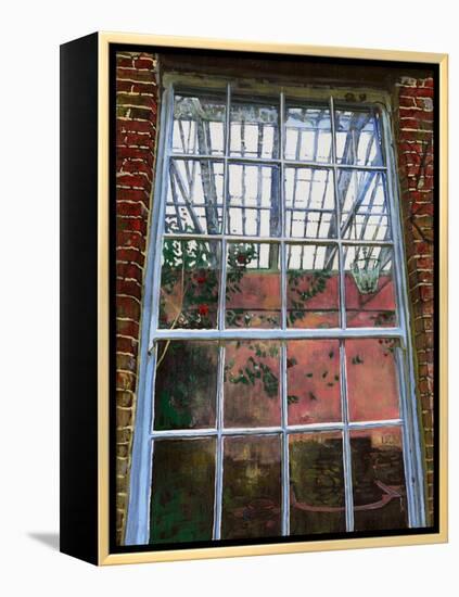 The orangery window, 2012,-Helen White-Framed Premier Image Canvas