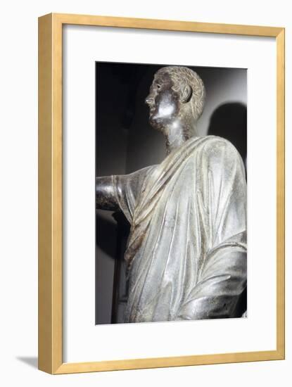The Orator, Etruscan Bronze, detail, 1st century BC-Unknown-Framed Giclee Print