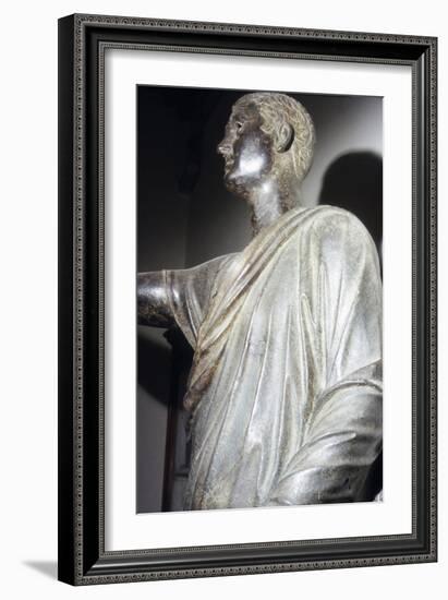 The Orator, Etruscan Bronze, detail, 1st century BC-Unknown-Framed Giclee Print