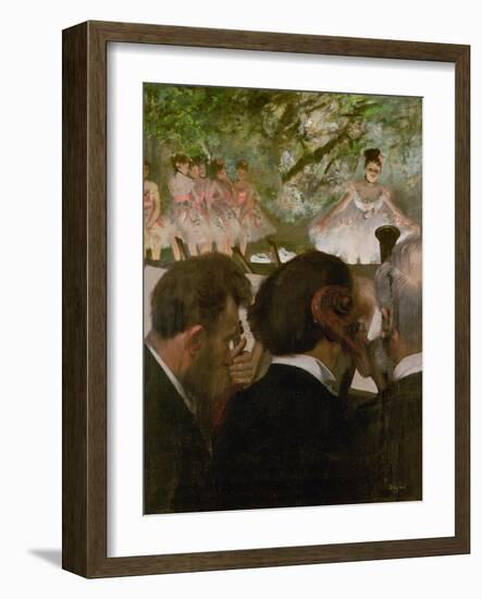 The Orchestra, 1870-1871 and 1874-1876-Edgar Degas-Framed Giclee Print