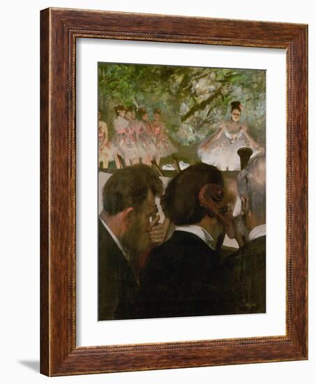 The Orchestra, 1870-1871 and 1874-1876-Edgar Degas-Framed Giclee Print