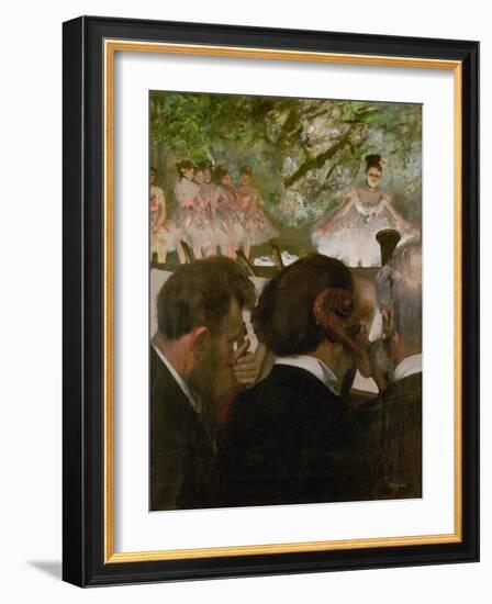 The Orchestra, 1870-1871 and 1874-1876-Edgar Degas-Framed Giclee Print