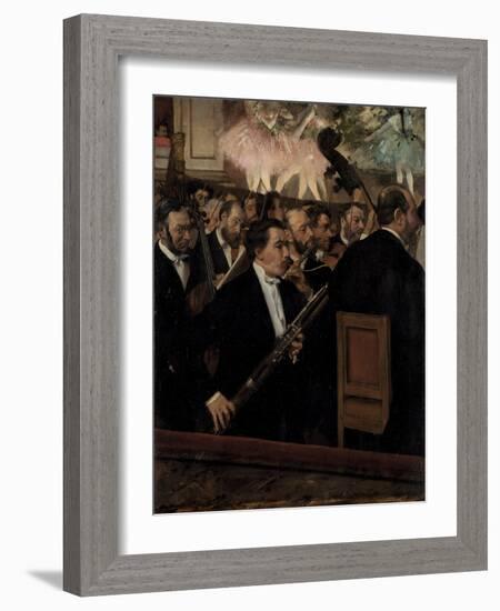 The Orchestra at the Opera, C. 1870-Edgar Degas-Framed Giclee Print