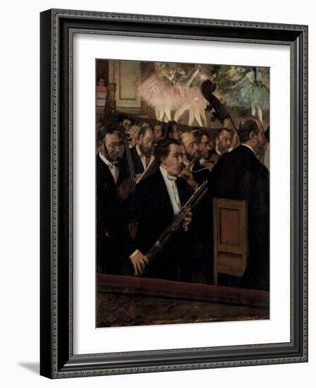 The Orchestra at the Opera, C. 1870-Edgar Degas-Framed Giclee Print