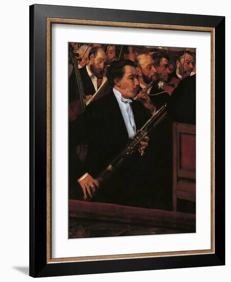 The Orchestra at the Opera House-Edgar Degas-Framed Giclee Print