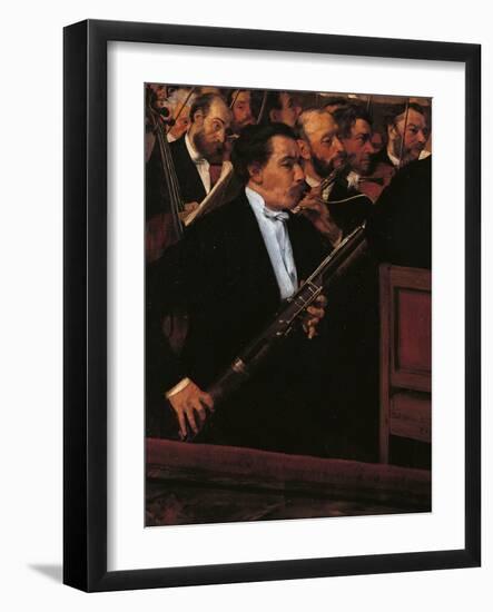 The Orchestra at the Opera House-Edgar Degas-Framed Giclee Print