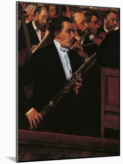 The Orchestra at the Opera House-Edgar Degas-Mounted Giclee Print