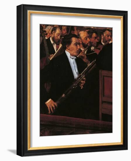 The Orchestra at the Opera House-Edgar Degas-Framed Giclee Print