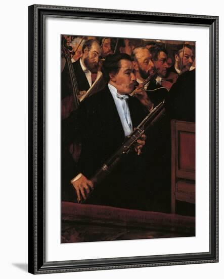 The Orchestra at the Opera House-Edgar Degas-Framed Giclee Print