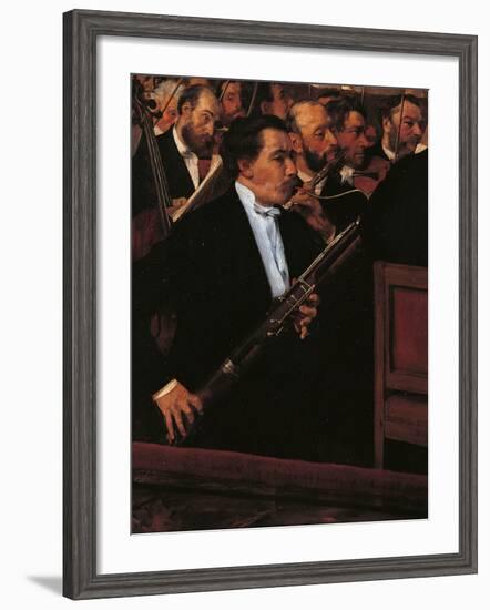 The Orchestra at the Opera House-Edgar Degas-Framed Giclee Print