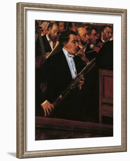 The Orchestra at the Opera House-Edgar Degas-Framed Giclee Print