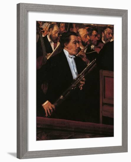 The Orchestra at the Opera House-Edgar Degas-Framed Giclee Print