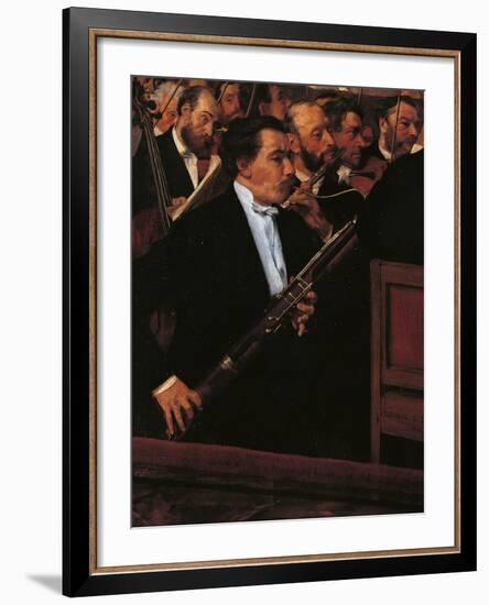 The Orchestra at the Opera House-Edgar Degas-Framed Giclee Print