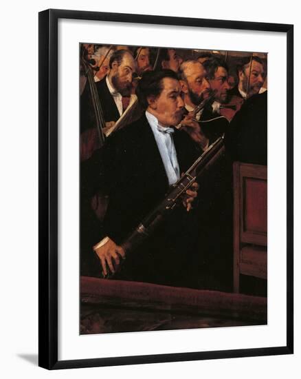 The Orchestra at the Opera House-Edgar Degas-Framed Giclee Print