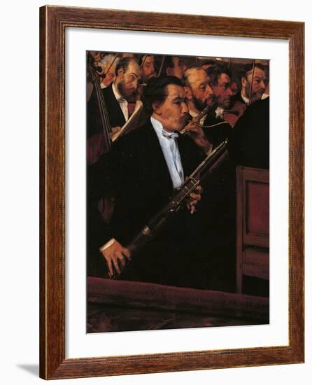 The Orchestra at the Opera House-Edgar Degas-Framed Giclee Print