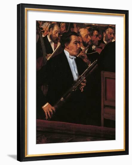 The Orchestra at the Opera House-Edgar Degas-Framed Giclee Print