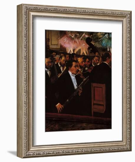 The Orchestra at the Opera House-Edgar Degas-Framed Giclee Print