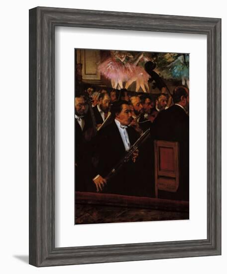 The Orchestra at the Opera House-Edgar Degas-Framed Giclee Print