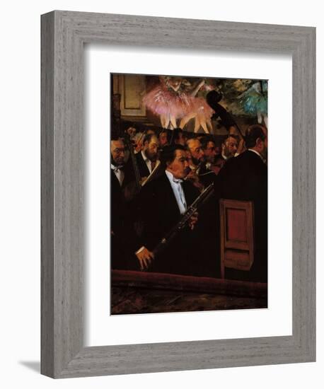 The Orchestra at the Opera House-Edgar Degas-Framed Giclee Print