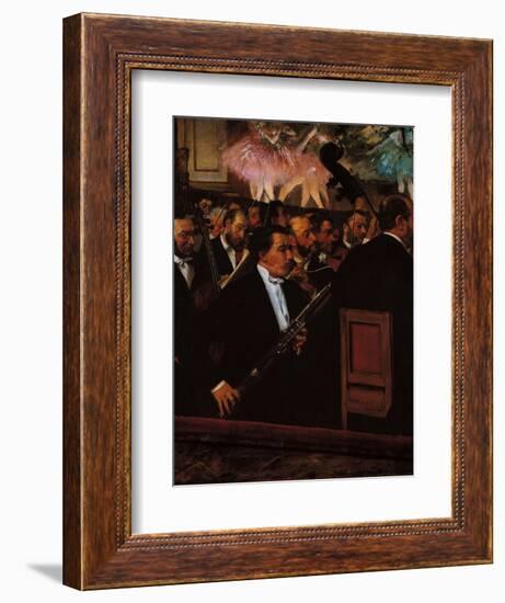 The Orchestra at the Opera House-Edgar Degas-Framed Giclee Print