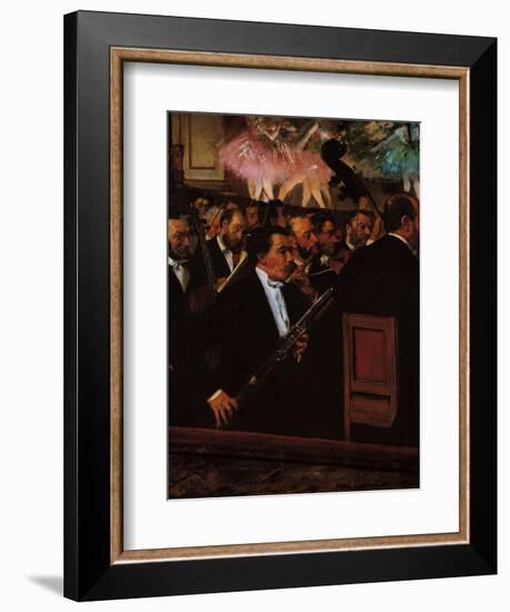 The Orchestra at the Opera House-Edgar Degas-Framed Giclee Print