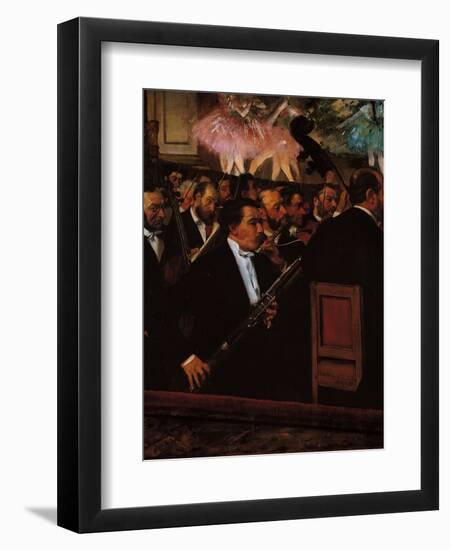 The Orchestra at the Opera House-Edgar Degas-Framed Giclee Print