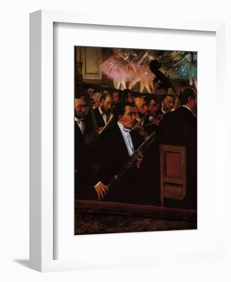 The Orchestra at the Opera House-Edgar Degas-Framed Giclee Print