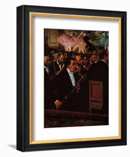 The Orchestra at the Opera House-Edgar Degas-Framed Giclee Print