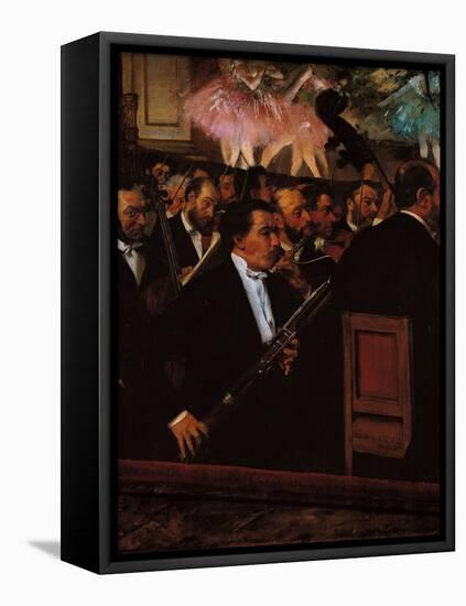 The Orchestra at the Opera House-Edgar Degas-Framed Premier Image Canvas