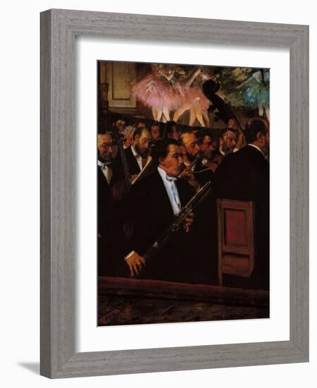 The Orchestra at the Opera House-Edgar Degas-Framed Giclee Print