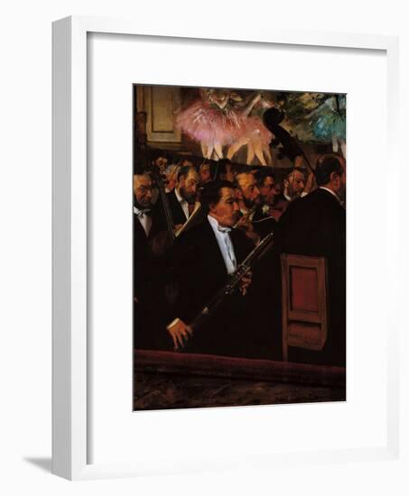 The Orchestra at the Opera House-Edgar Degas-Framed Giclee Print