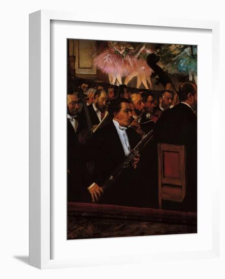 The Orchestra at the Opera House-Edgar Degas-Framed Giclee Print