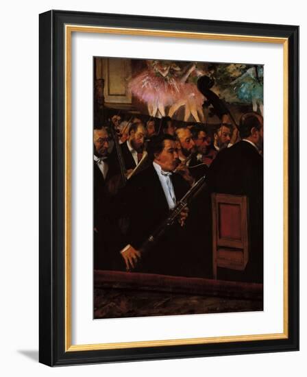 The Orchestra at the Opera House-Edgar Degas-Framed Giclee Print