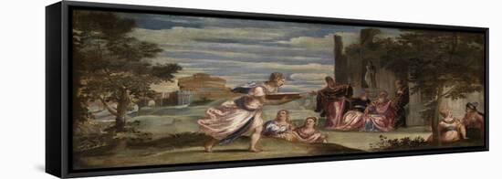 The Ordeal of Tuccia, C.1555 (Oil on Canvas)-Jacopo Robusti Tintoretto-Framed Premier Image Canvas