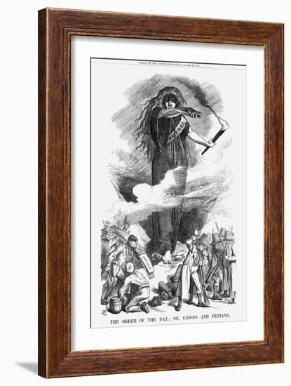 The Order of the Day; Or, Unions and Fenians, 1867-John Tenniel-Framed Giclee Print