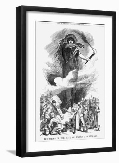 The Order of the Day; Or, Unions and Fenians, 1867-John Tenniel-Framed Giclee Print