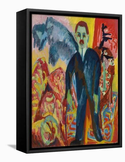 The Orderly; Der Krankenwarter, 1917-1918-Ernst Ludwig Kirchner-Framed Premier Image Canvas