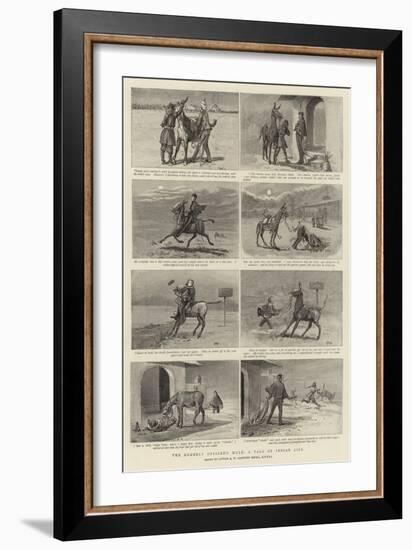 The Orderly Officer's Mule, a Tale of Indian Life-null-Framed Giclee Print