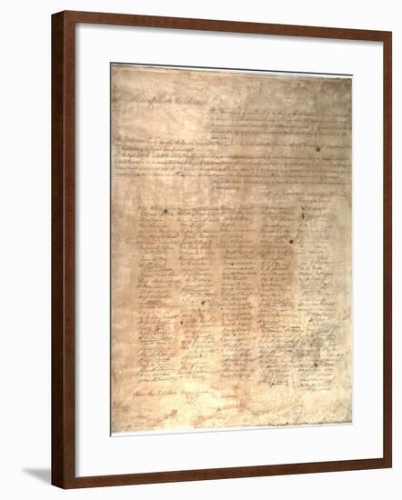 The Ordinance of Secession for the State of South Carolina, 1861-null-Framed Giclee Print