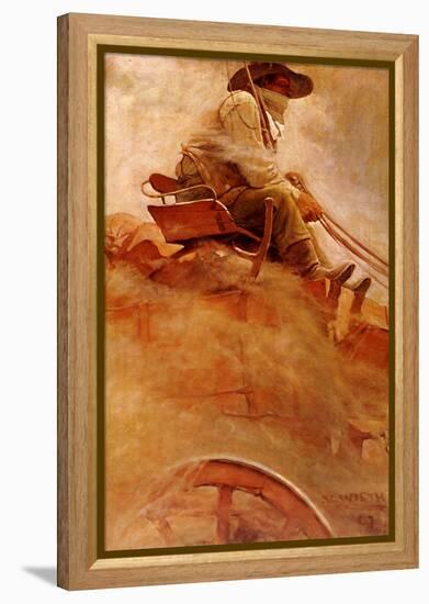 The Ore Wagon, 1907-Newell Convers Wyeth-Framed Premier Image Canvas