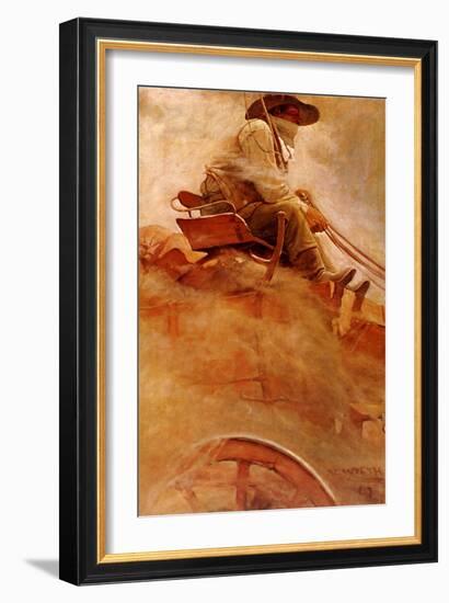 The Ore Wagon, 1907-Newell Convers Wyeth-Framed Giclee Print