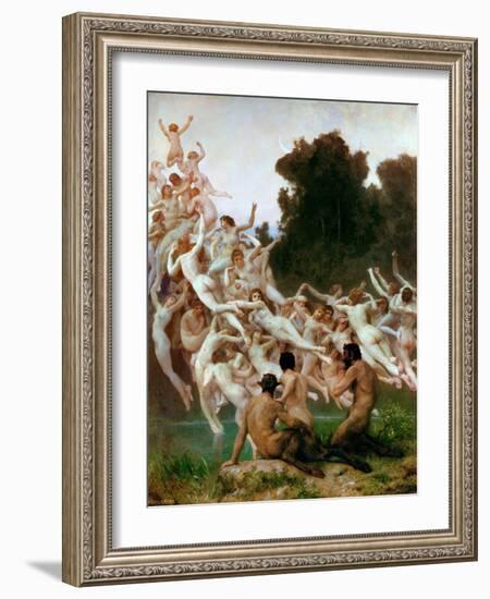 The Oreads (Les Oréade)-William-Adolphe Bouguereau-Framed Giclee Print