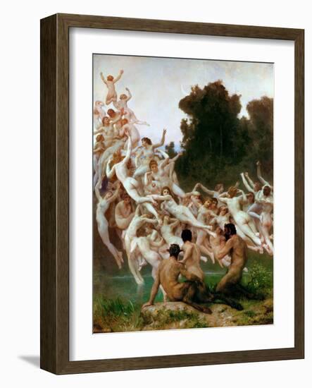 The Oreads (Les Oréade)-William-Adolphe Bouguereau-Framed Giclee Print