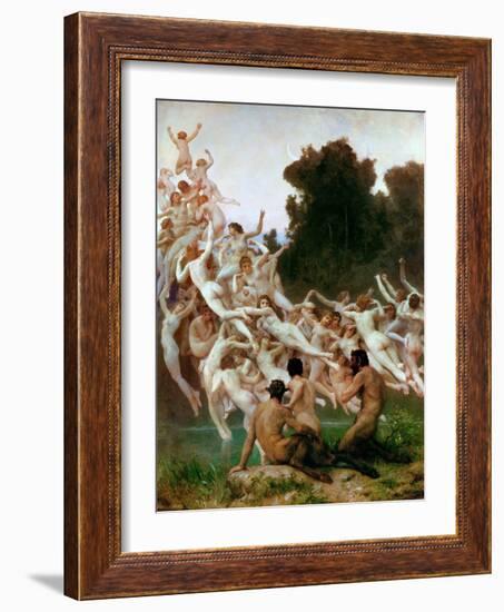 The Oreads (Les Oréade)-William-Adolphe Bouguereau-Framed Giclee Print