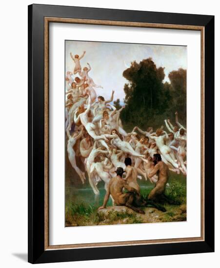 The Oreads (Les Oréade)-William-Adolphe Bouguereau-Framed Giclee Print