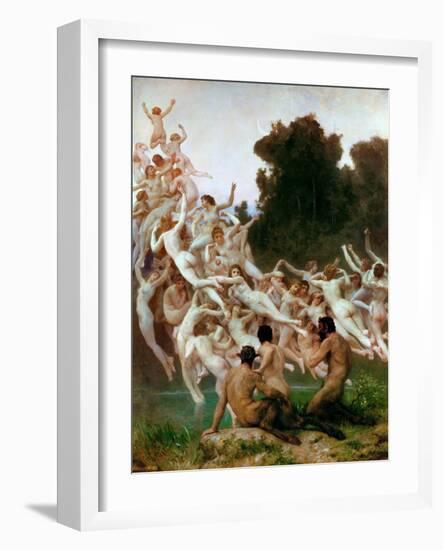 The Oreads (Les Oréade)-William-Adolphe Bouguereau-Framed Giclee Print