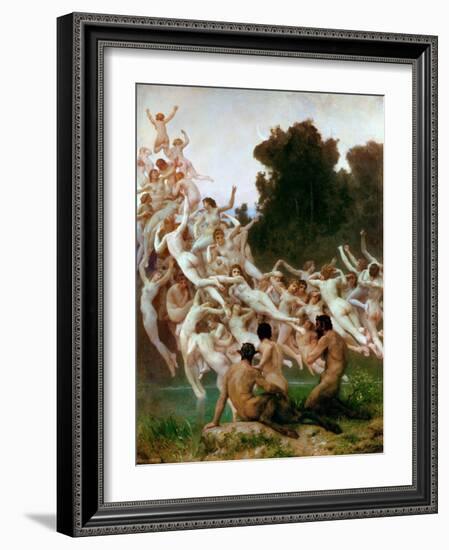 The Oreads (Les Oréade)-William-Adolphe Bouguereau-Framed Giclee Print