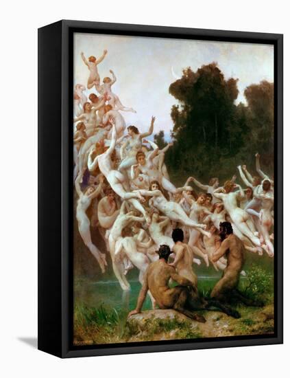 The Oreads (Les Oréade)-William-Adolphe Bouguereau-Framed Premier Image Canvas