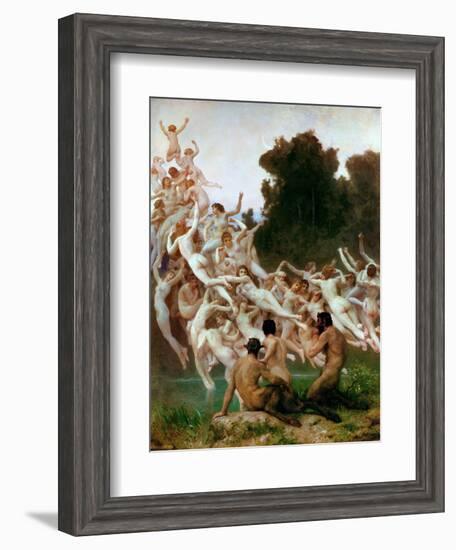 The Oreads (Les Oréade)-William-Adolphe Bouguereau-Framed Giclee Print